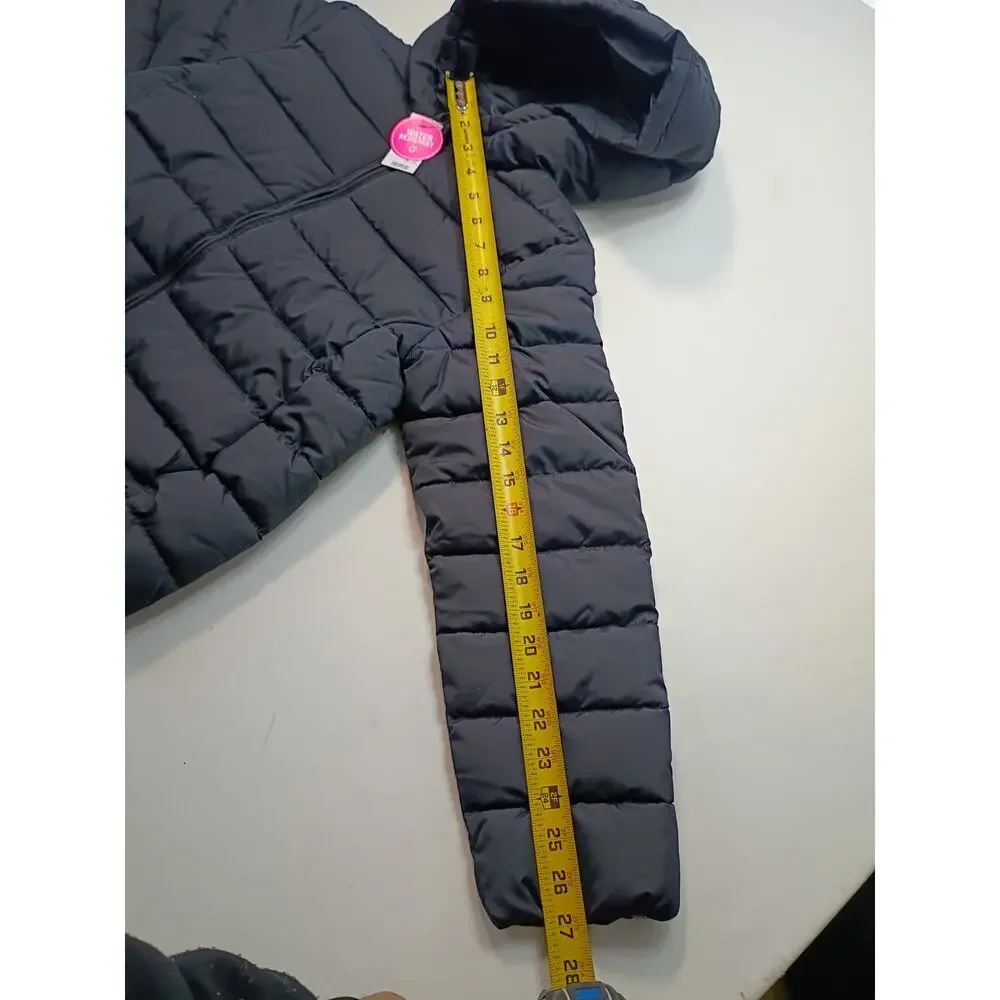 The Children's Place Black Puffer Jacket - Girls L (10/12) - Picture 5 of 7